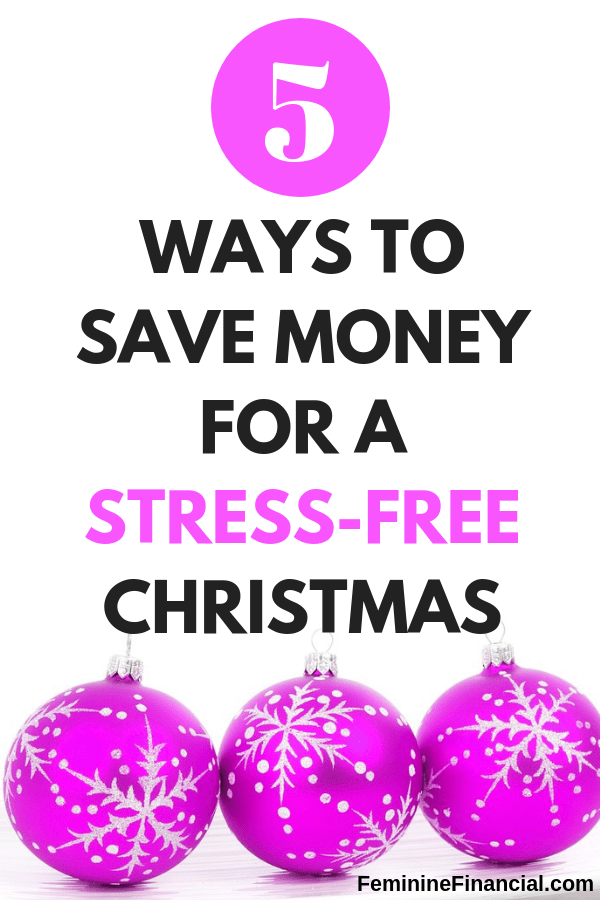 Saving Money | The Christmas season can be a very stressful holiday both emotionally and financially. Learn 5 Ways to Save Money for  a Stress Free Christmas. #savingmoney #moneysavingtips #personalfinance #holidays