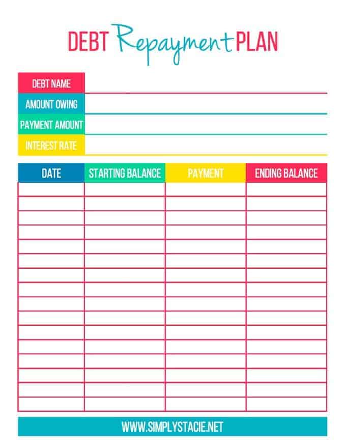 2020 Financial Planner Free Printable - Simply Stacie